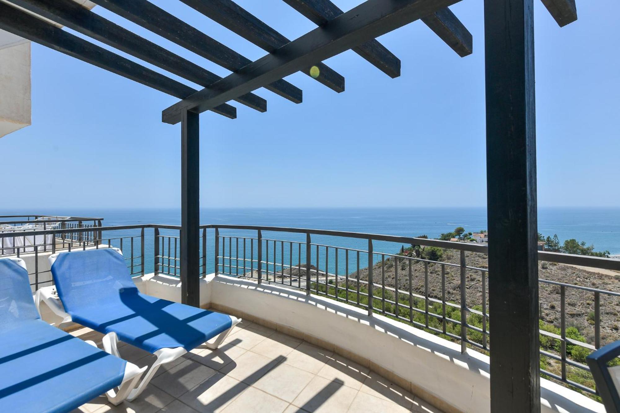 Apartamento Vista Mar Frontal Garaje Y Wifi Torrox Buitenkant foto